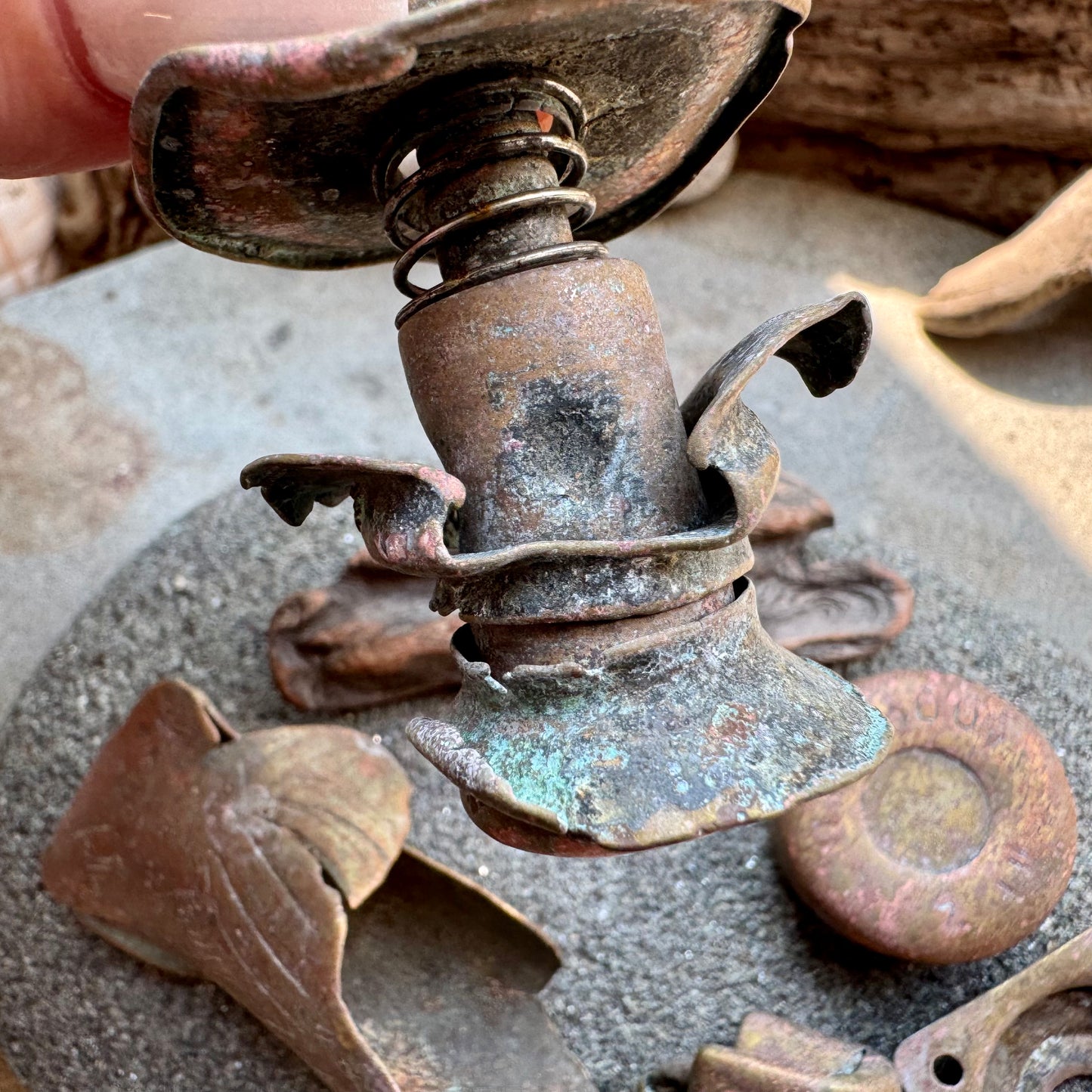 Authentic Found Metal Artifacts Set  A2533 – Rustic Vintage Salvage Pieces for Jewelry, Crafts & Assemblage Art