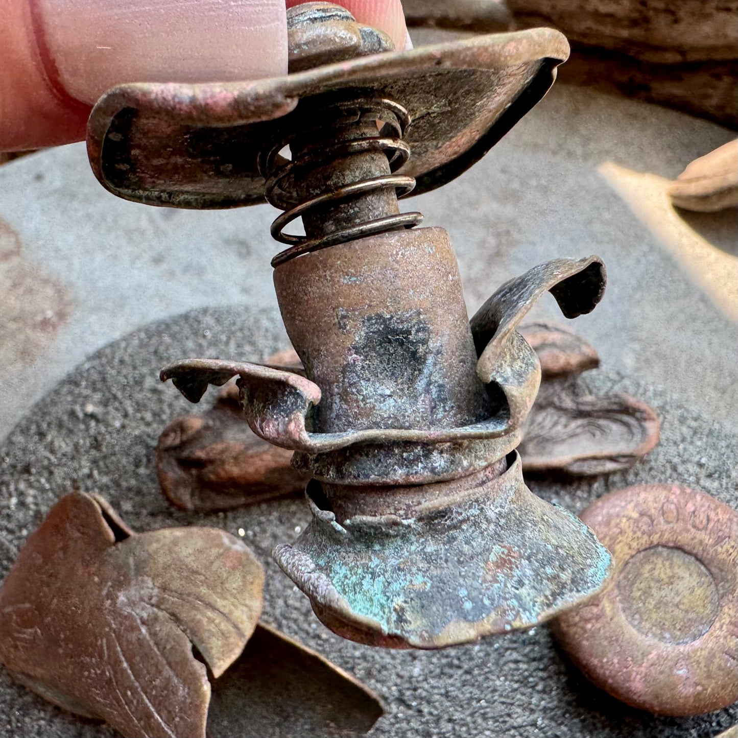 Authentic Found Metal Artifacts Set  A2533 – Rustic Vintage Salvage Pieces for Jewelry, Crafts & Assemblage Art