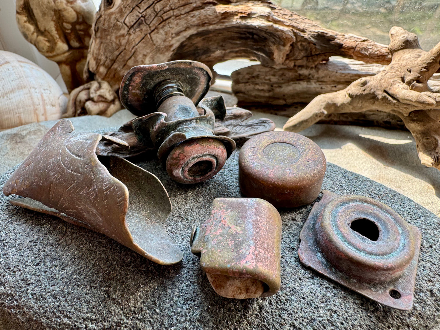 Authentic Found Metal Artifacts Set  A2533 – Rustic Vintage Salvage Pieces for Jewelry, Crafts & Assemblage Art