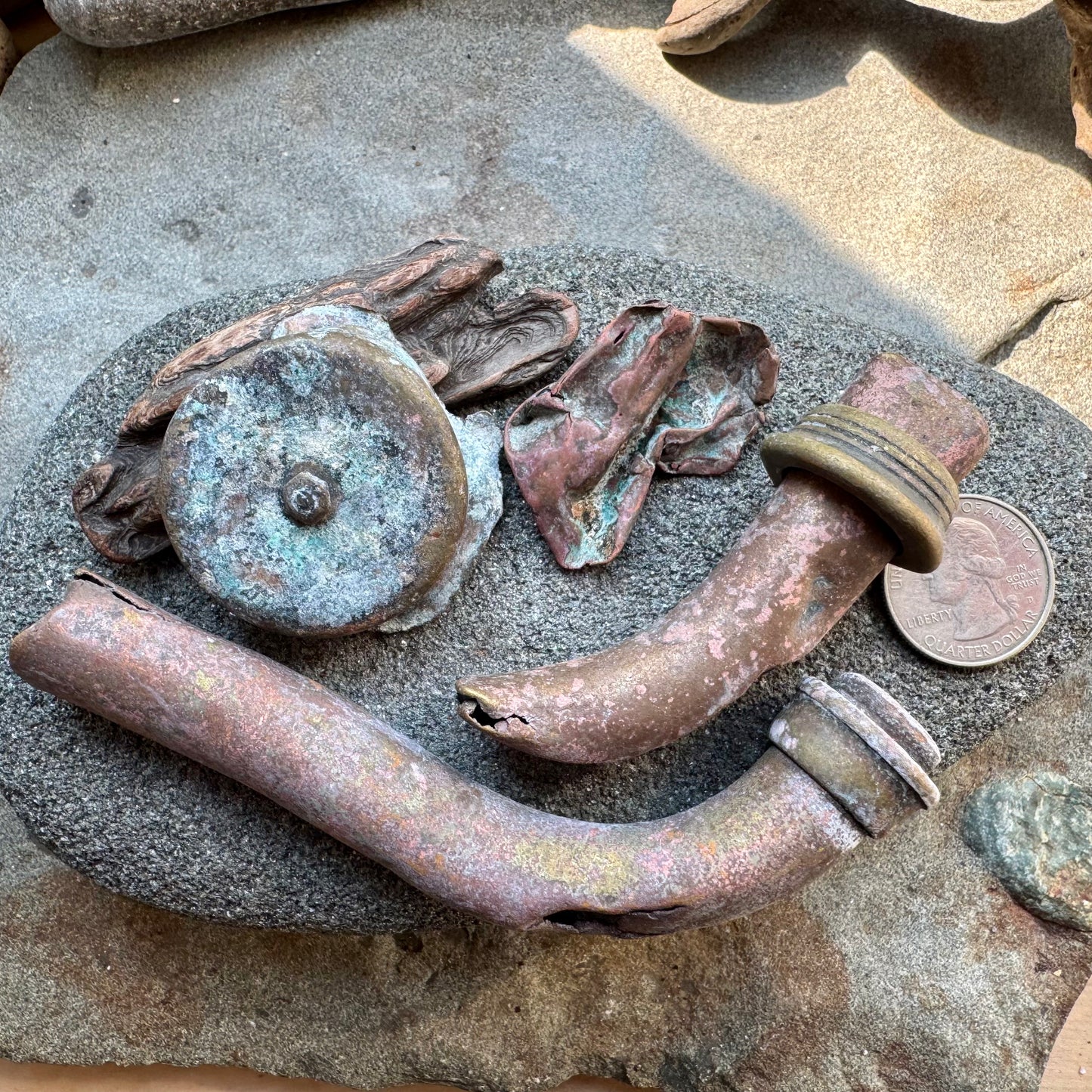 Rusty Metal Relics Set A2534 – Found Metal Objects, Vintage Hardware Pieces, Industrial Salvage Lot for Art, Assemblage, Steampunk Decor