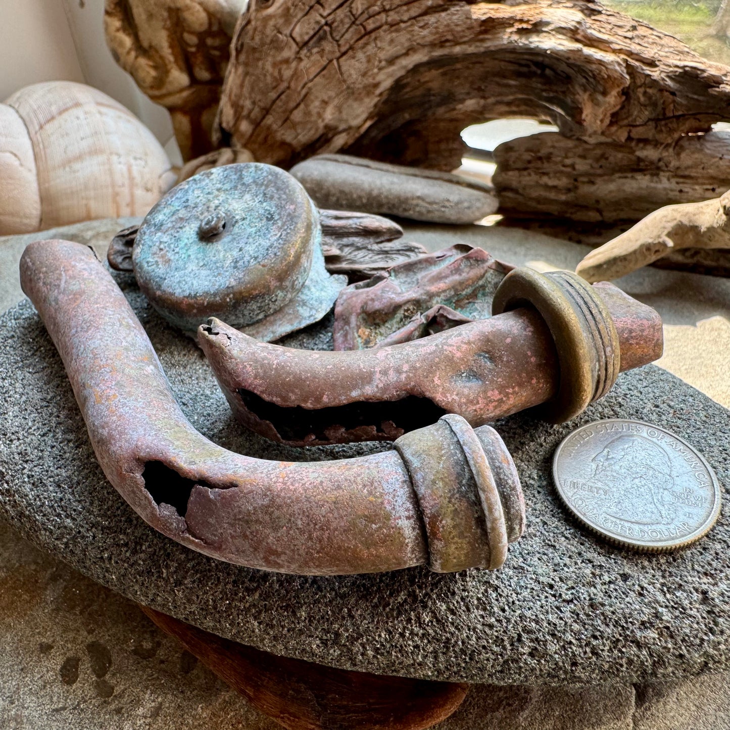 Rusty Metal Relics Set A2534 – Found Metal Objects, Vintage Hardware Pieces, Industrial Salvage Lot for Art, Assemblage, Steampunk Decor