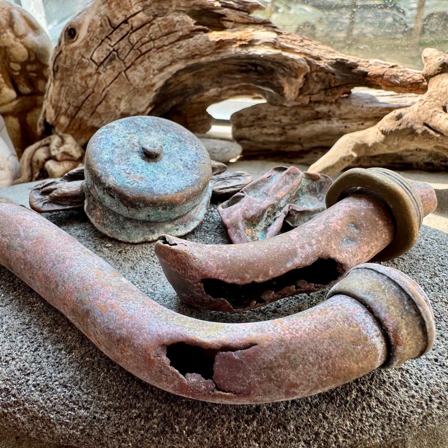 Rusty Metal Relics Set A2534 – Found Metal Objects, Vintage Hardware Pieces, Industrial Salvage Lot for Art, Assemblage, Steampunk Decor