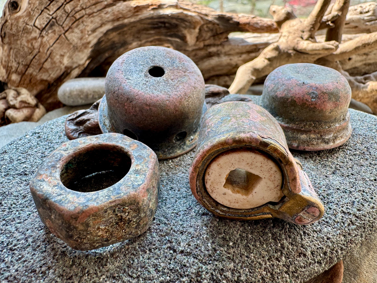 Ocean Found Metal Pieces A2538 – Vintage Salvage Hardware Lot, Rusty Patina Metal Parts, Assemblage Art Supply, Wabi Sabi Decor