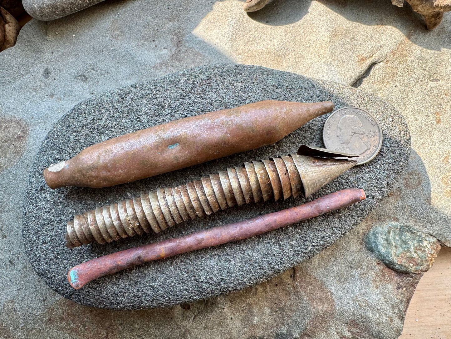 Industrial Found Metal Rods & Rusted Bolt A2540 – Beach Salvage Assemblage Art Supply, Jewelry & Sculpture Making