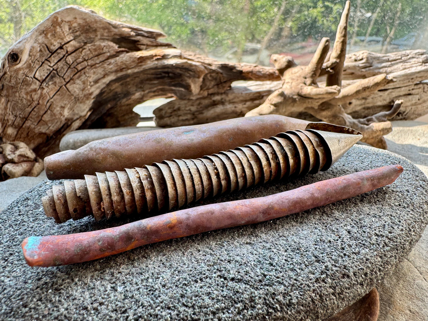 Industrial Found Metal Rods & Rusted Bolt A2540 – Beach Salvage Assemblage Art Supply, Jewelry & Sculpture Making