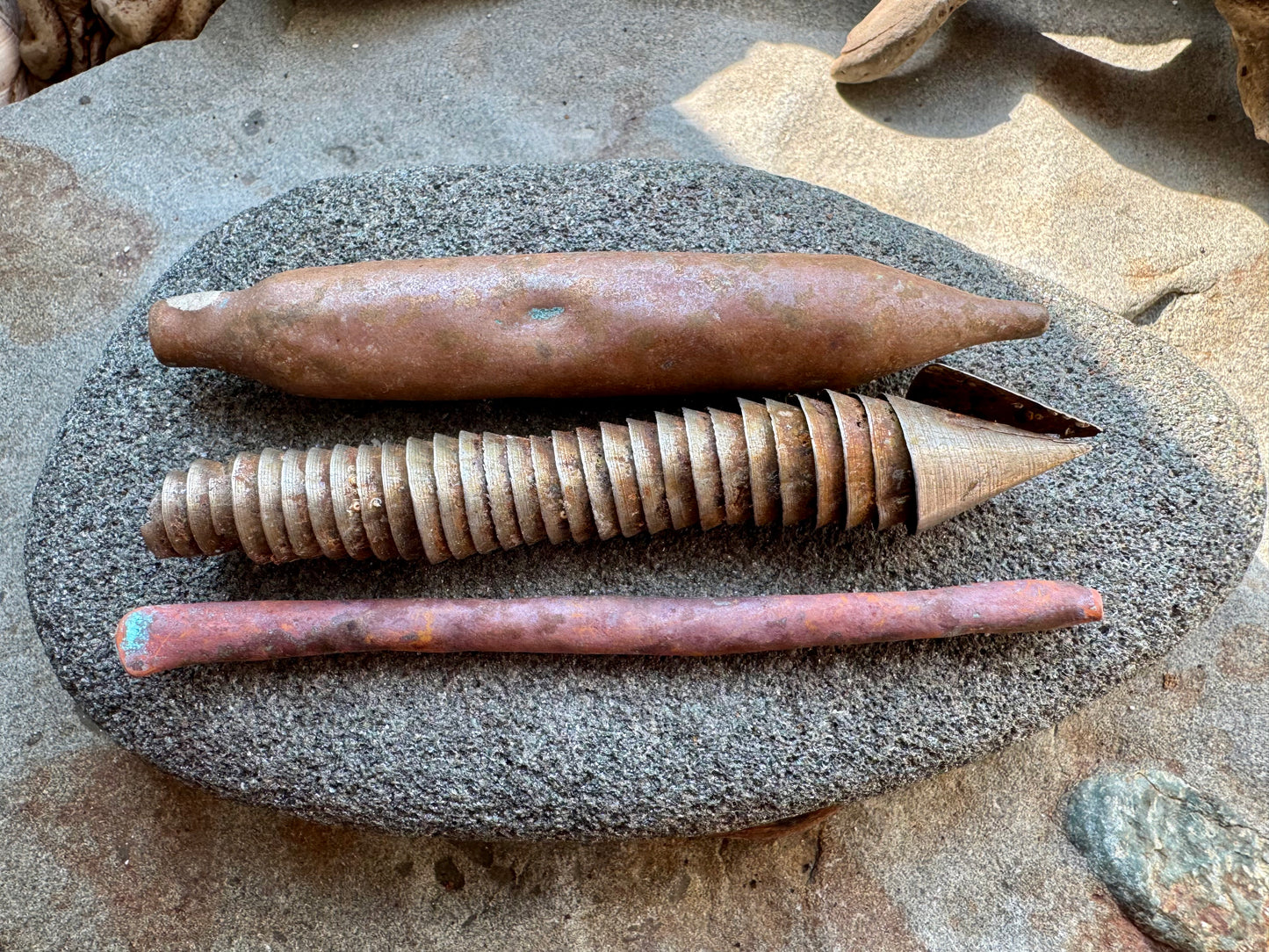 Industrial Found Metal Rods & Rusted Bolt A2540 – Beach Salvage Assemblage Art Supply, Jewelry & Sculpture Making