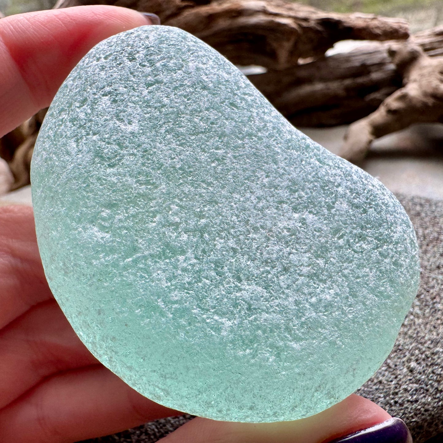 Large Aqua Sea Glass A2587 Jewelry Grade Beach Glass | Rare Collector Piece | Pendant Stone | Natural Ocean Tumbled Seaglass