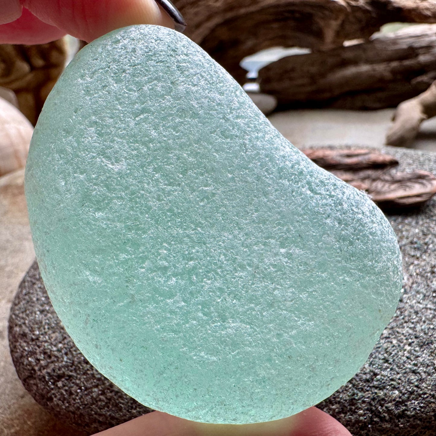 Large Aqua Sea Glass A2587 Jewelry Grade Beach Glass | Rare Collector Piece | Pendant Stone | Natural Ocean Tumbled Seaglass