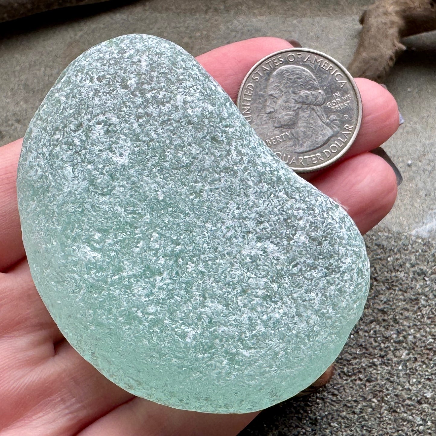 Large Aqua Sea Glass A2587 Jewelry Grade Beach Glass | Rare Collector Piece | Pendant Stone | Natural Ocean Tumbled Seaglass