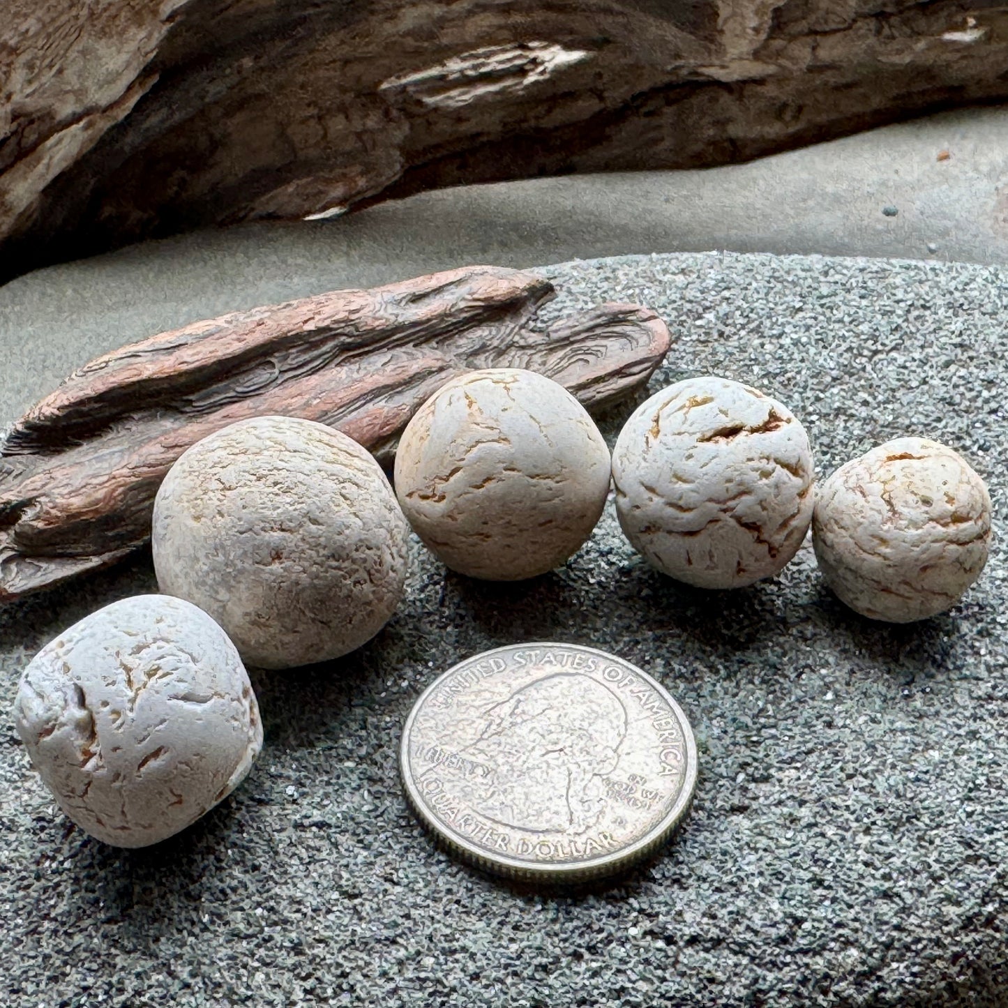 Sea Clay Marbles – Natural Ocean Tumbled Ceramic Balls A2608