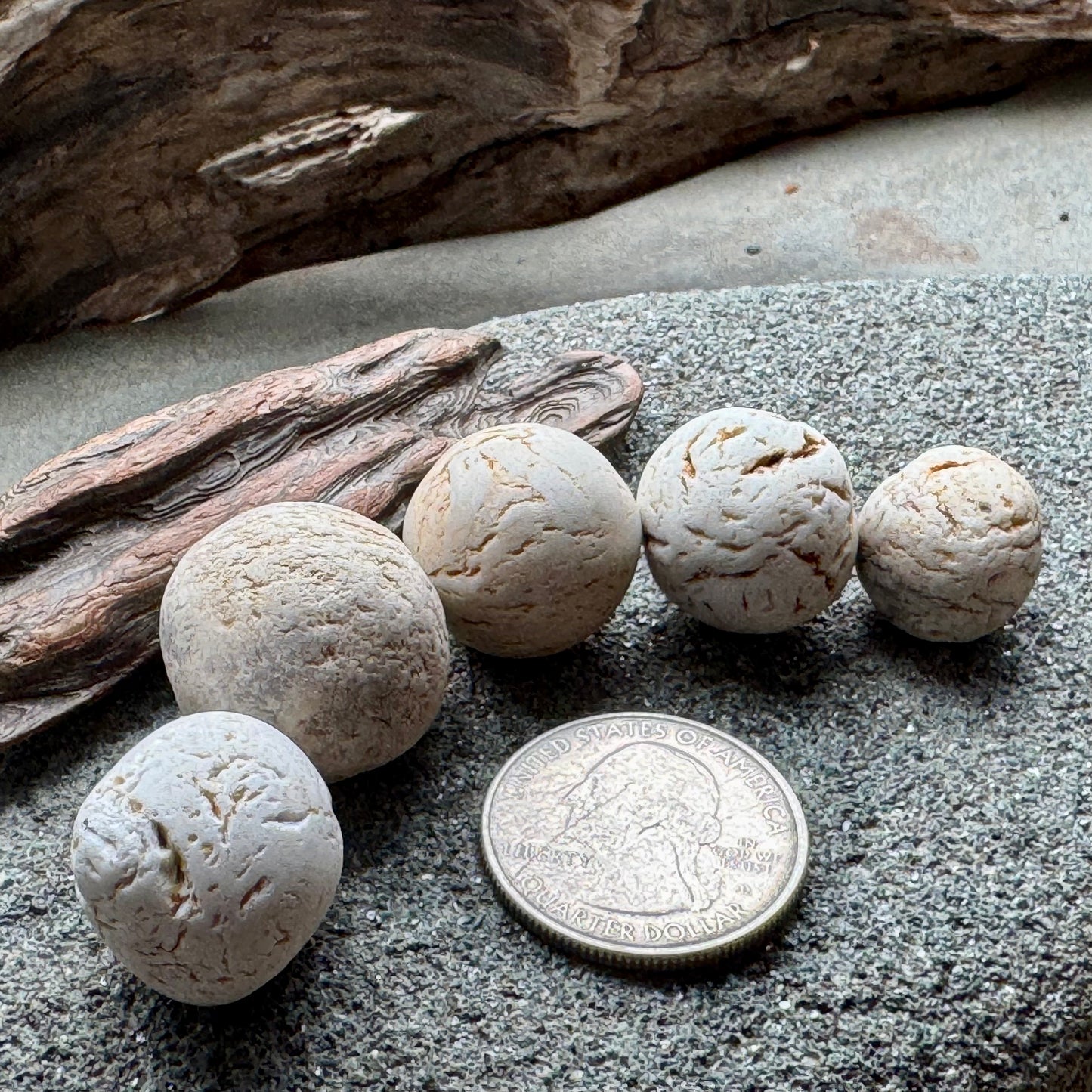 Sea Clay Marbles – Natural Ocean Tumbled Ceramic Balls A2608