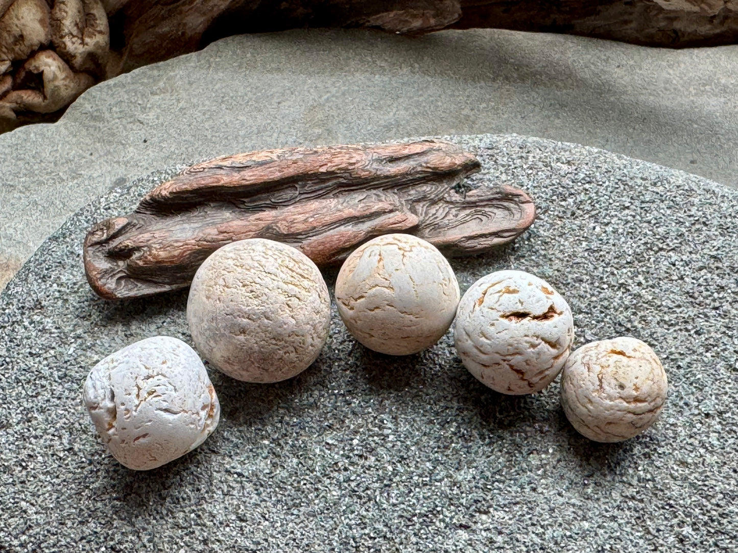 Sea Clay Marbles – Natural Ocean Tumbled Ceramic Balls A2608