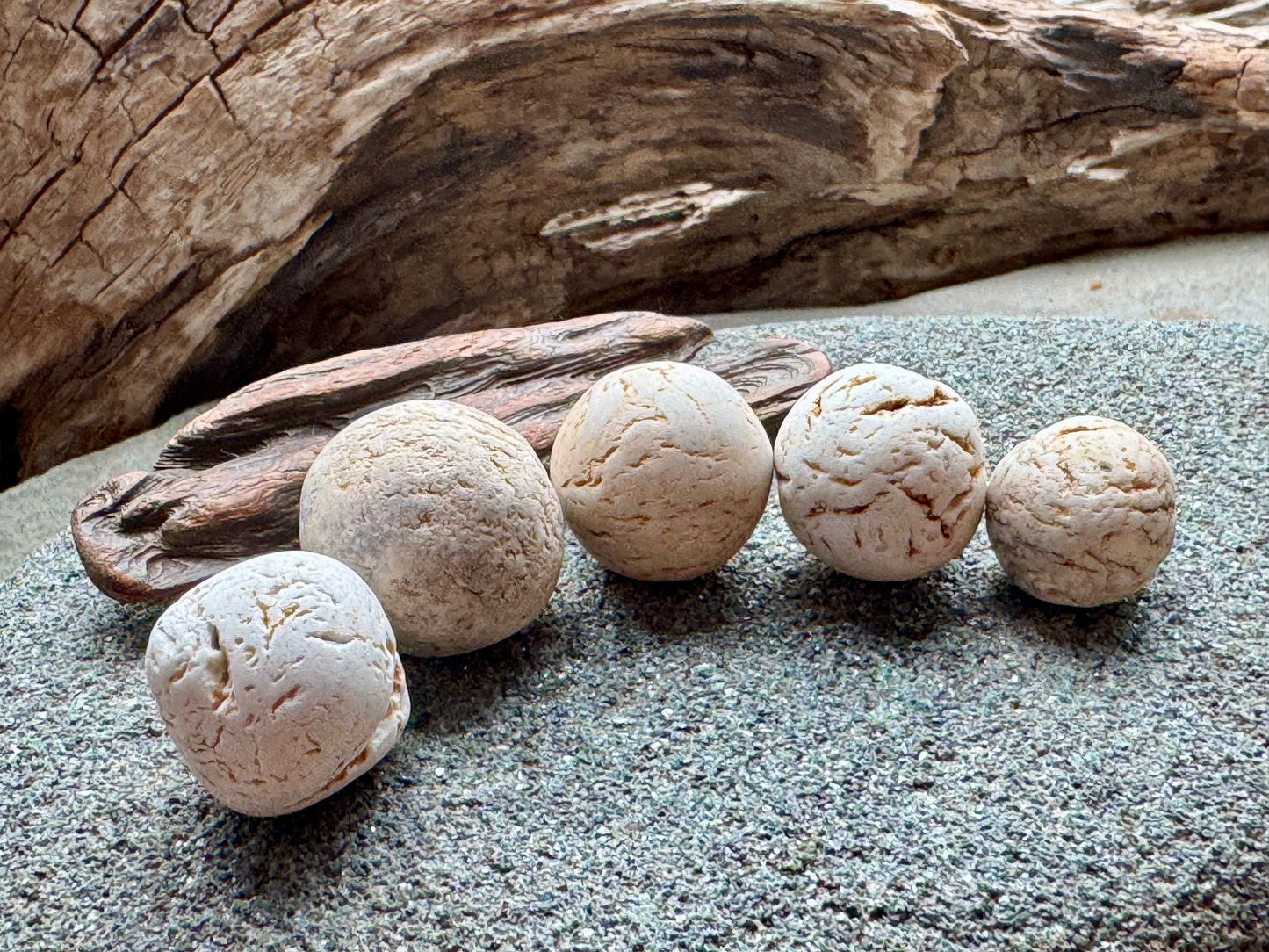 Sea Clay Marbles – Natural Ocean Tumbled Ceramic Balls A2608