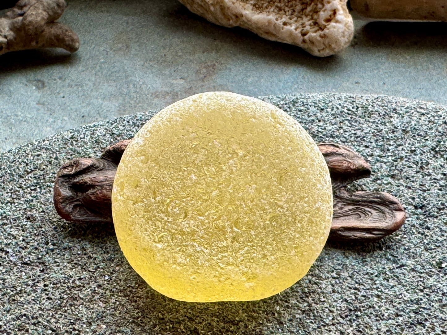 Large Honey Amber Sea Glass A2005 – Natural Genuine Beach Found Piece