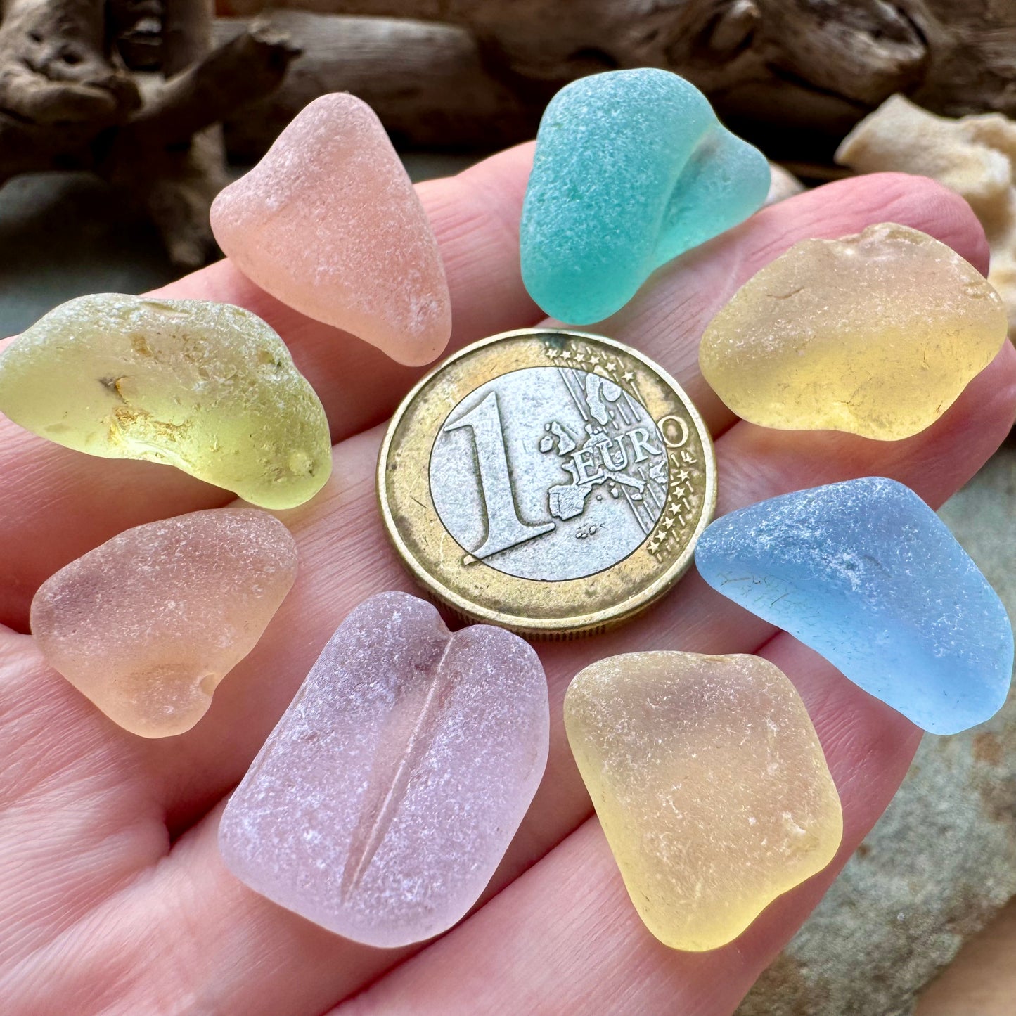 Rare Multi Color Sea Glass Pieces B2975 – Authentic Beach Found Jewelry Supply