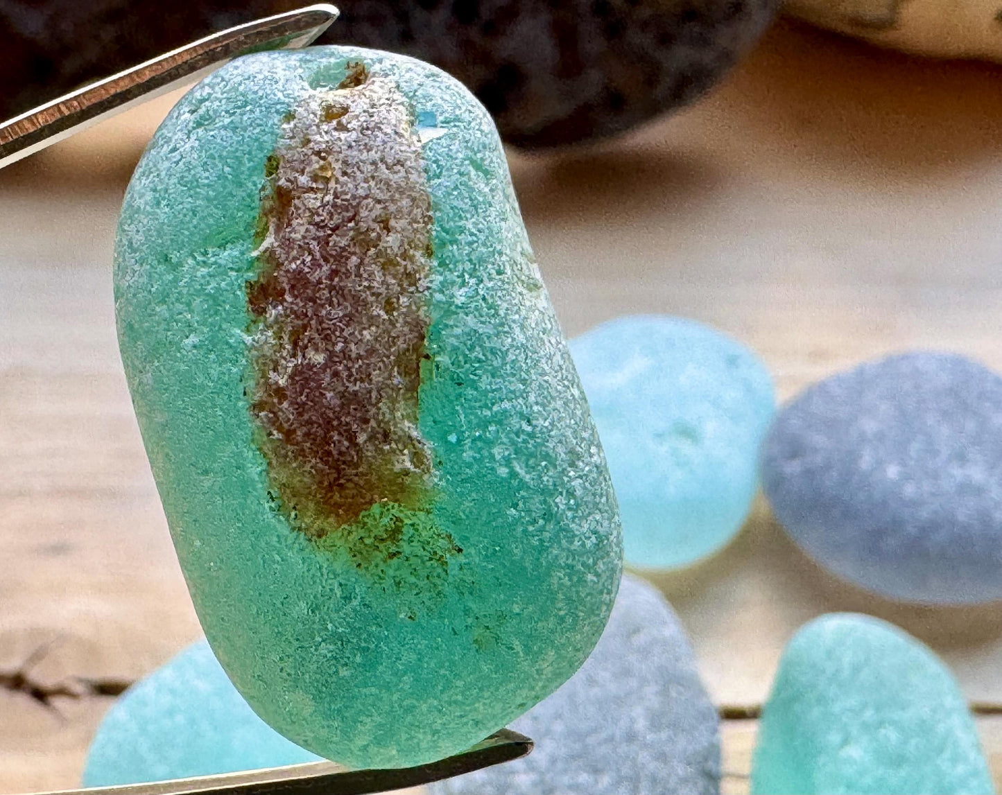 Rare Aqua & Gray Sea Glass #072 Mix Genuine Japanese Beach Found Sea Glass Lot