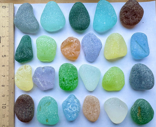 Colorful Genuine Sea #054 Glass Mix 200g Bulk Japanese Beach Glass for Mosaic & Crafts Lot #054