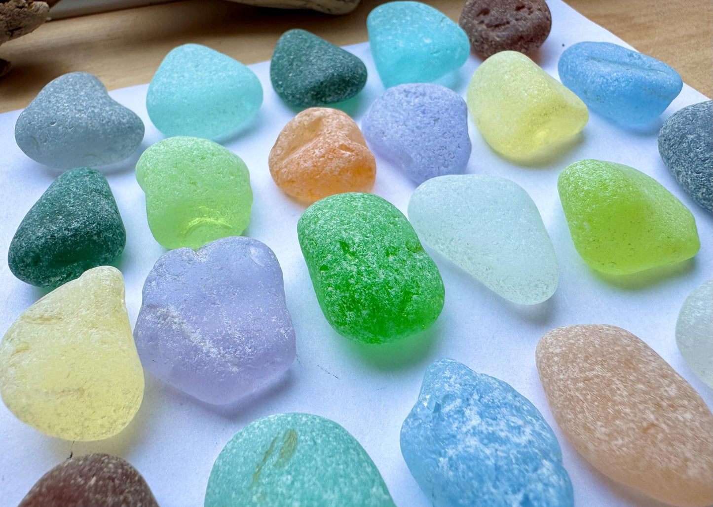 Colorful Genuine Sea #054 Glass Mix 200g Bulk Japanese Beach Glass for Mosaic & Crafts Lot #054
