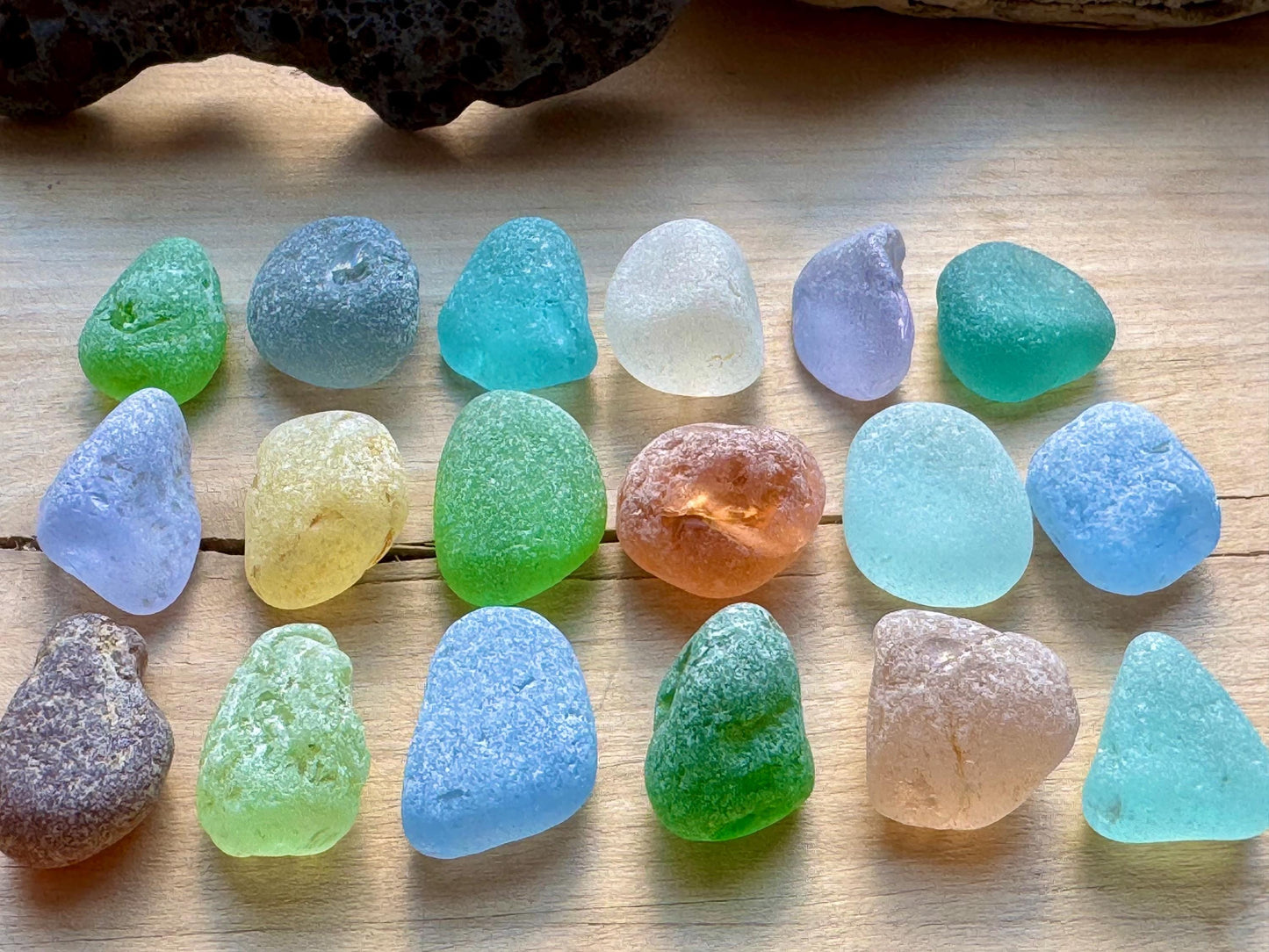 Genuine Mixed Sea Glass #066 Lot Jewelry Making Beach Glass Supplies Japanese Sea Glass #066