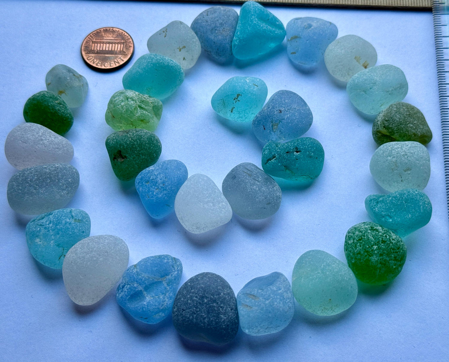 Genuine Sea Glass #031 Mix Beach Found Japanese Sea Glass Pieces Assorted Colors Lot
