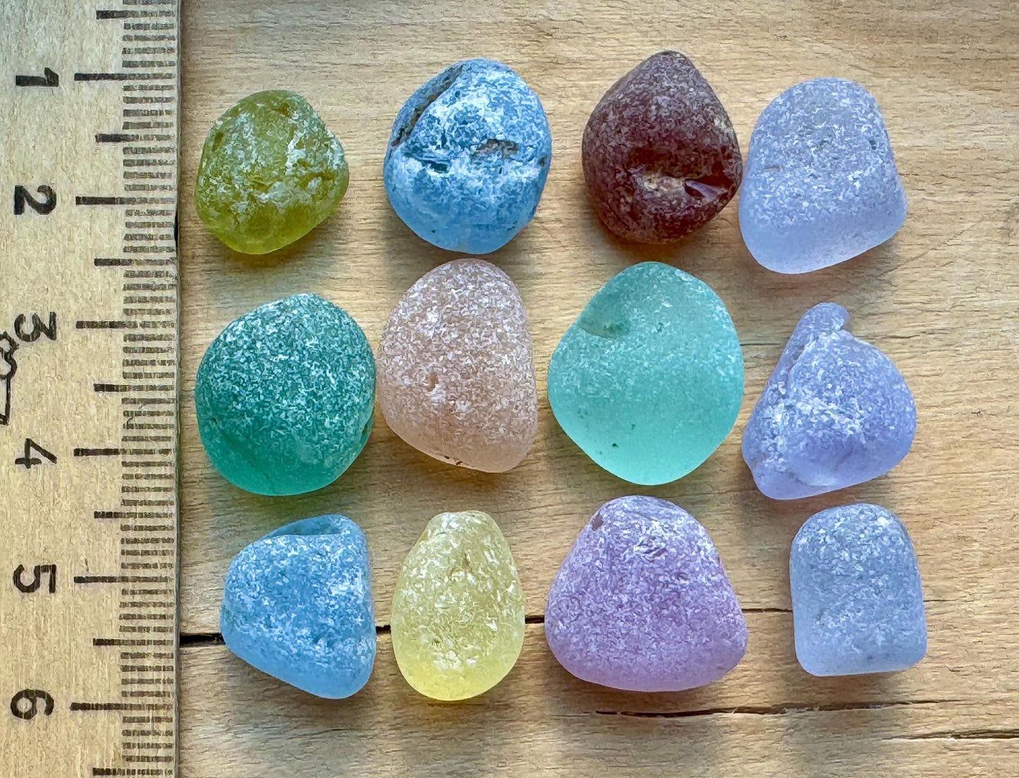 Rare Genuine Japanese Sea Glass #071 Jewelry Grade Mixed Colors Lot for Wire Wrapping & Pendants #071