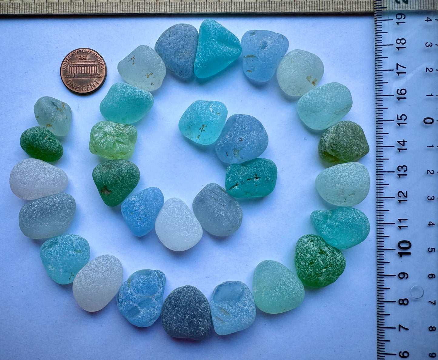 Genuine Sea Glass #031 Mix Beach Found Japanese Sea Glass Pieces Assorted Colors Lot