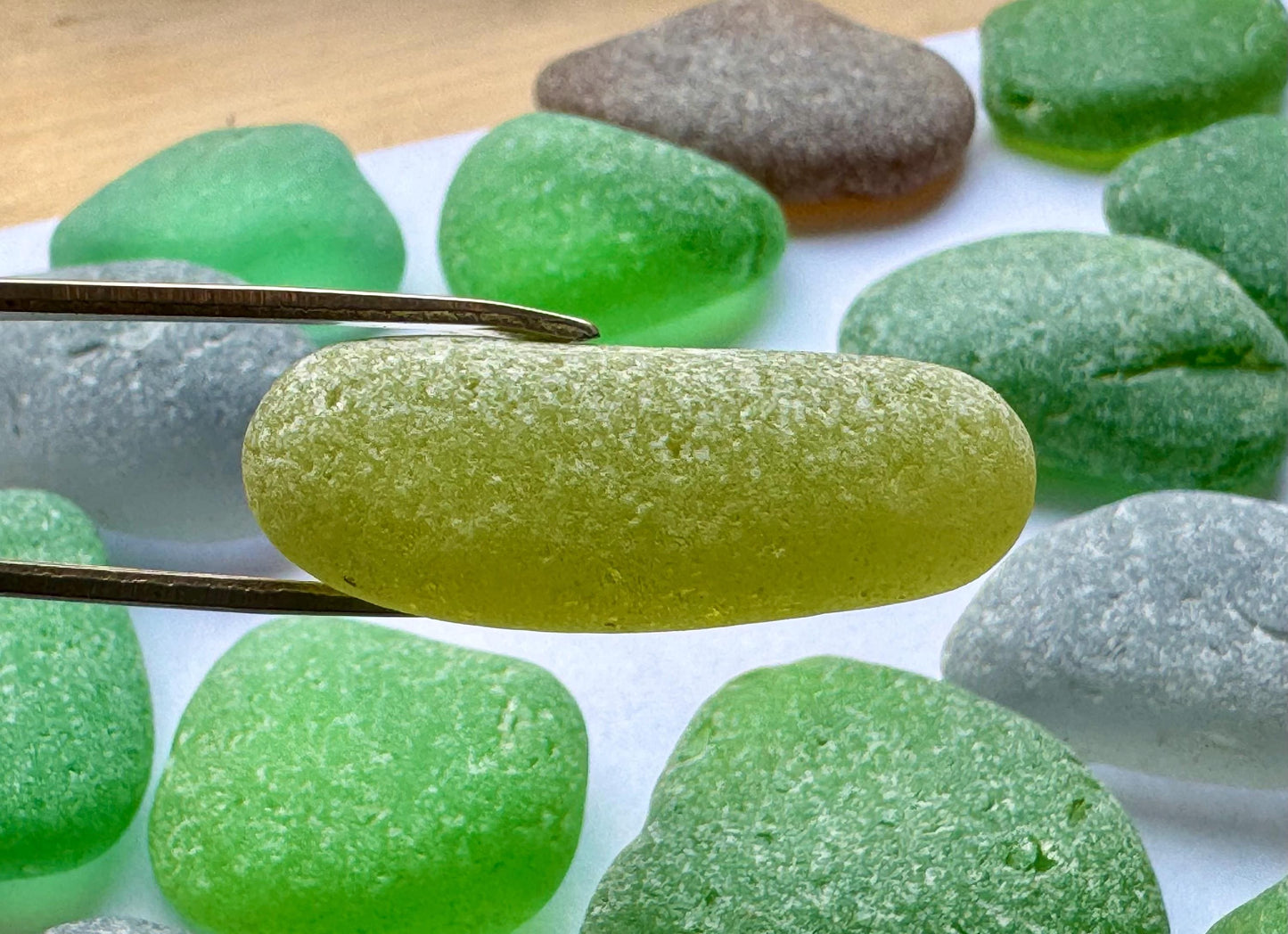 Green & Brown Genuine Sea Glass #048 Mix 290g Bulk Japanese Beach Glass for Mosaic & Crafts Lot #048