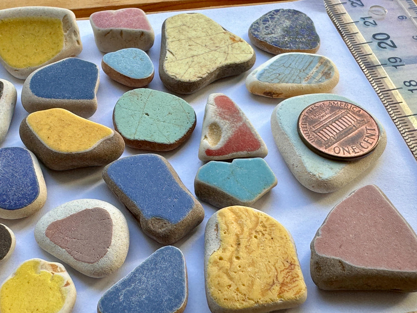 Japanese Sea Pottery #021 Genuine Beach Pottery Mixed Colors Craft Supply