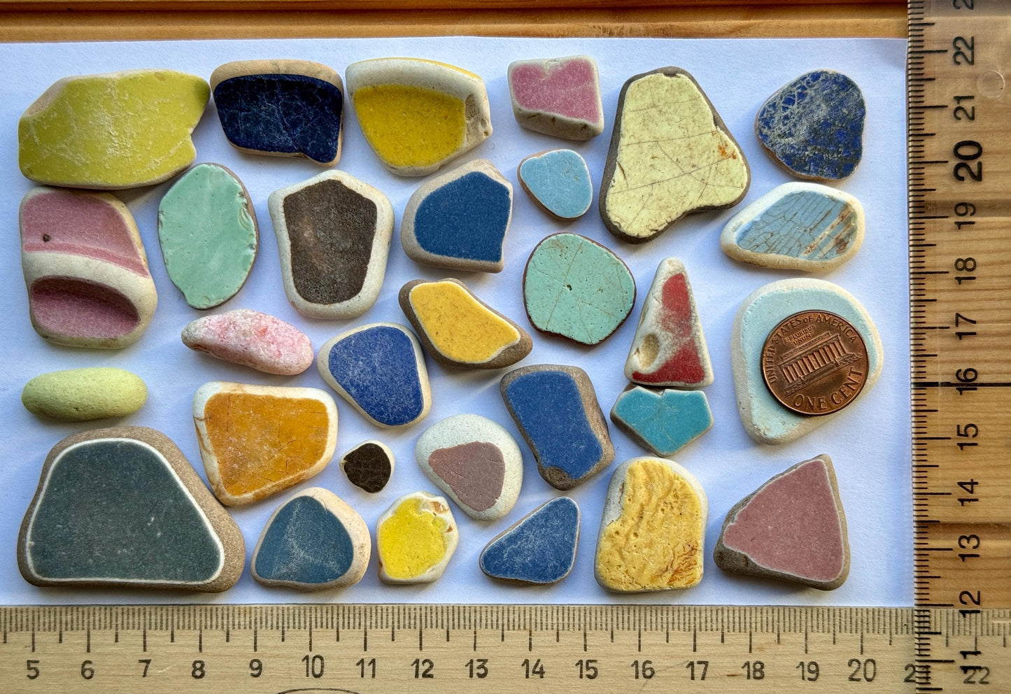 Japanese Sea Pottery #021 Genuine Beach Pottery Mixed Colors Craft Supply