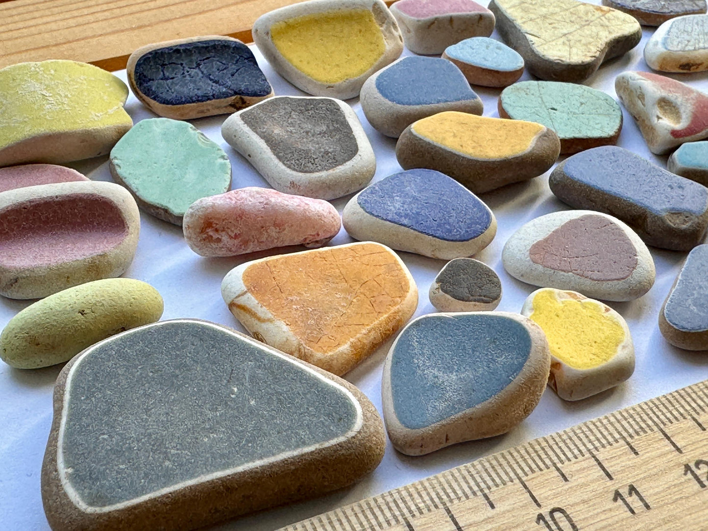 Japanese Sea Pottery #021 Genuine Beach Pottery Mixed Colors Craft Supply