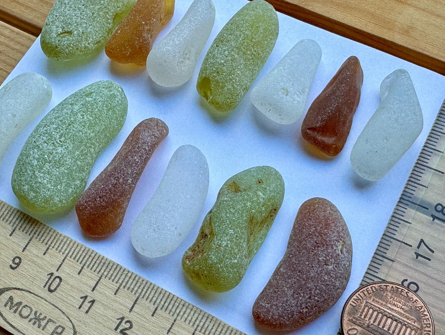 Long Sea Glass #026 Pieces Genuine Japanese Beach Glass Sticks Jewelry Pendant Quality Lot