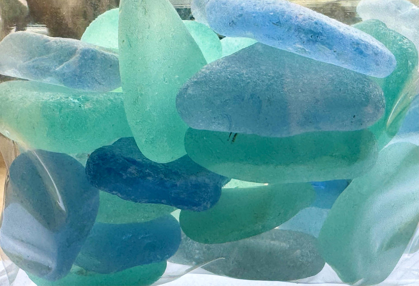 Seafoam & Aqua Japanese Sea Glass #052 Genuine Beach Glass Bulk Lot