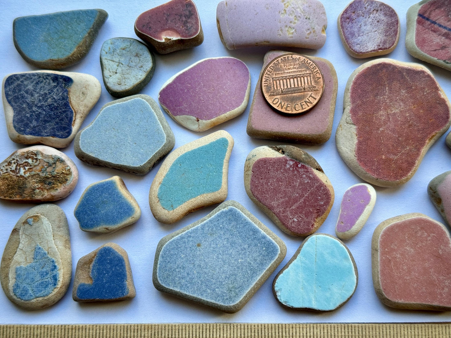 Japanese Sea Pottery Mix Genuine Beach Found Sea Ceramic Pieces Lot #017