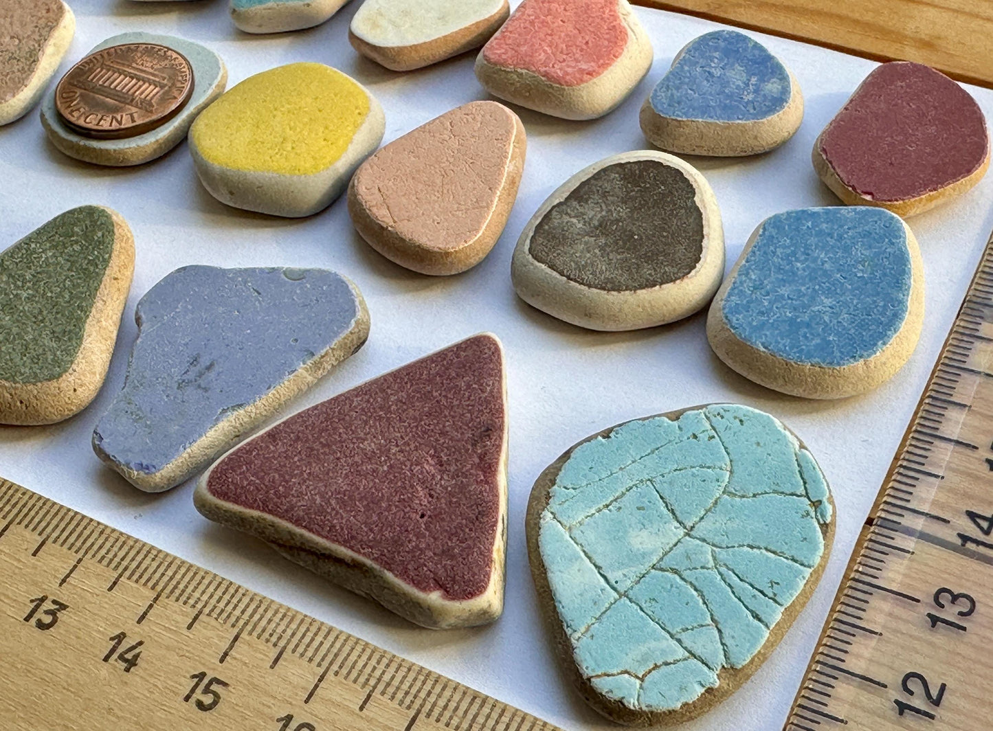 Genuine Sea Pottery Beach Found Japanese Sea Pottery Shards Mix Lot #023-2