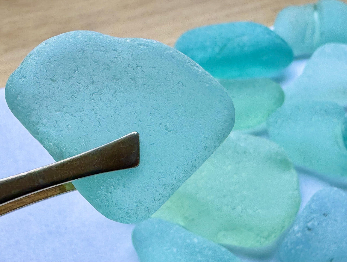 Aquamarine Japanese Sea Glass #053 Genuine Beach Glass Bulk Lot